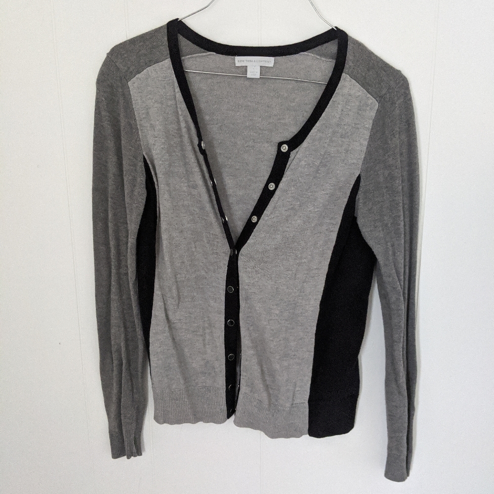 New York & Company Buttoned Cardigan Sweater